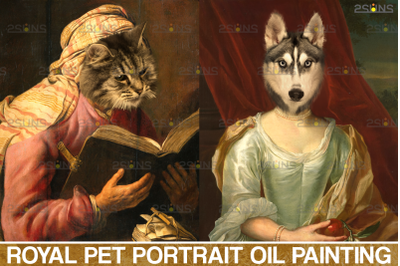 Royal Pet Portrait templates vol.6, Pet Painting