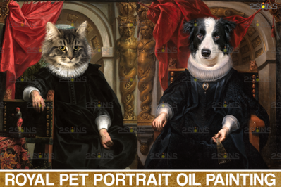Royal Pet Portrait templates vol.7, Pet Painting