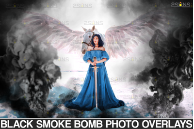 Gender reveal smoke overlay, Black Smoke bomb Halloween