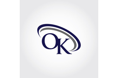 Monogram OK Logo Design