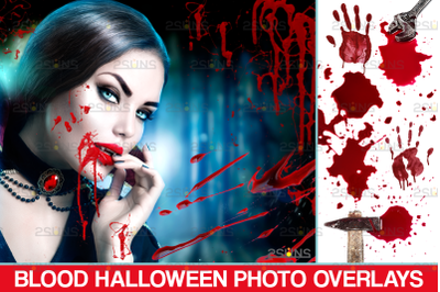 Blood Photo Overlay, Halloween overlay, blood splatter