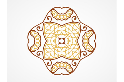 Ornament Abstract Brown Color Design