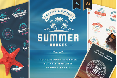 Summer Holidays Badges