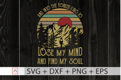 And into the forest svg Cricut Cut file