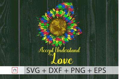 Accept Understand Love&2C;Autism svg&2C;Cricut