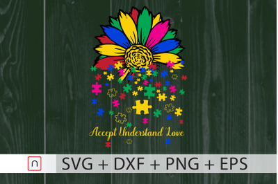 Sunflower Lover svg&2C;Autism svg&2C;Cricut