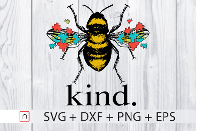 Autism Awareness Bee,Bee svg,Kind Puzzle