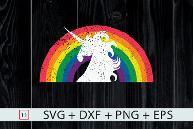 Rainbow Unicorn SVG&2C;LGBT svg&2C;unicorn svg