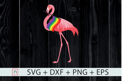 Gay Pride svg,Pink Flamingo LGBT Pride