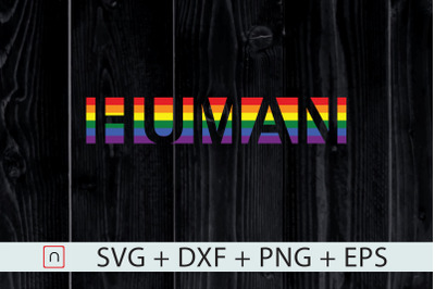 LGBTQ svg,Gay Pride,Rainbow Flag Human