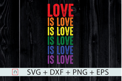 LGBTQ Gay Pride Flag svg,Love is Love