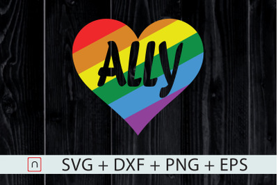 LGBTQ Ally svg,Gay Pride cutting files