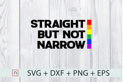 Straight Not Narrow svg,LGBTQ svg,Cricut