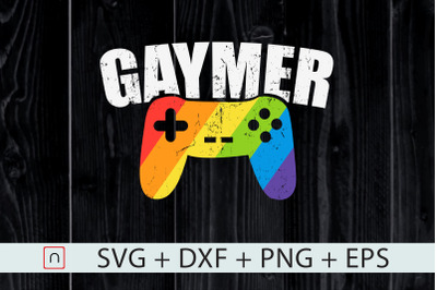 Gaymer LGBTQ svg,Rainbow Flag Gaming svg