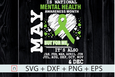 May is Mental Health Awareness Month svg