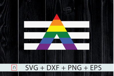 LGBT Straight Ally svg,Pride Flag Cricut