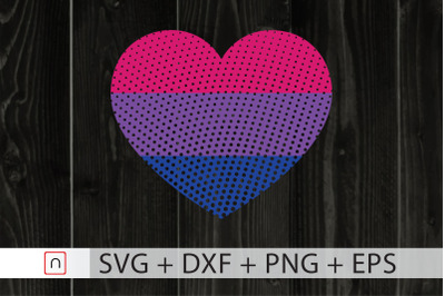 Bi Heart svg,LGBT Pride Month Gift svg