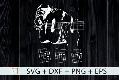 DAD chords svg,Guitar,Father&#039;s day svg