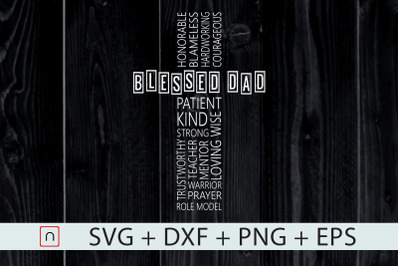 Christian Dad Cross svg&2C;Father&amp;&23;039;s Day svg