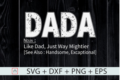 Dada svg,Funny Retro,Father&#039;s Day svg