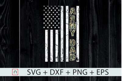 Proud Army Dad svg,USA Flag Father Gift