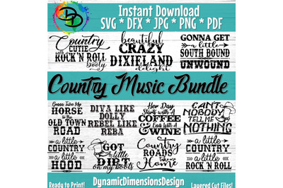 Country Music Bundle, Country Music, Southern Girl, Southern svg, Coun