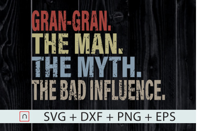 Gran-Gran Man Myth Legend Svg,Father Svg