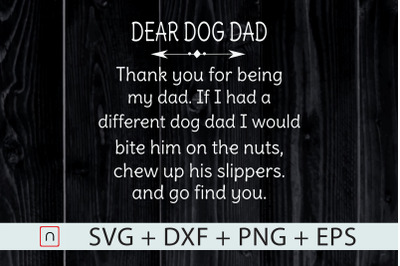 Dog Dad Thank You For Being My Daddy