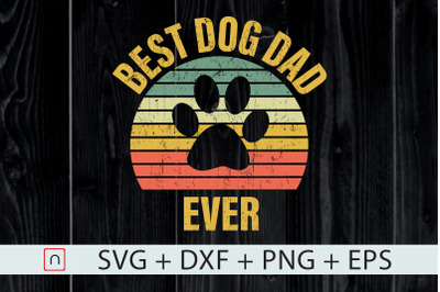 Dog Dad svg,Father&#039;s Day Gift Retro Svg