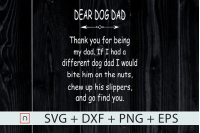 Dog Dad Thank You For Being My Daddy