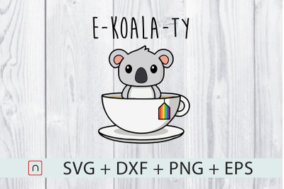 E-Koala-Ty svg,LGBTQ,LGBT cut files