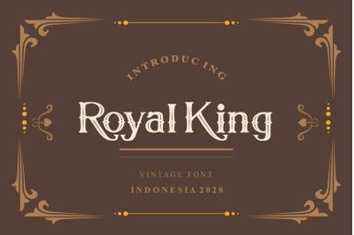 Royal King Vintage Serif Modern Font