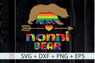 LGBT.Nonni Bear,Mothers Fathers,Rainbow