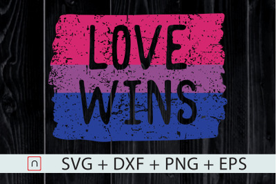 Love Wins,Bisexual Pride Colors,LGBT svg