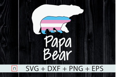 LGBT Papa Bear,Transgender Pride Rainbow