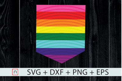 LGBT Original 8 Stripe,Pride Flag Pocket