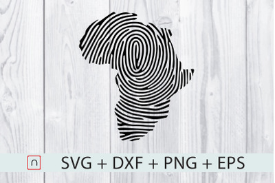 Fingerprint Africa Map,It&#039;s In My DNA