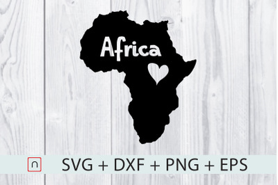 Africa Heart Map,I Love Africa Map svg