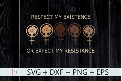 Resistance Cross Fist,Respect Existence