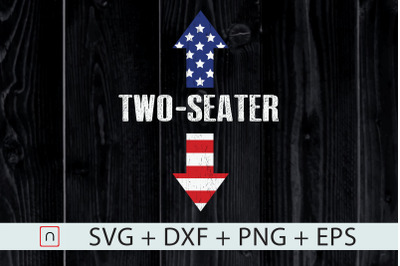 Two Seater Arrow 4th of July USA flag