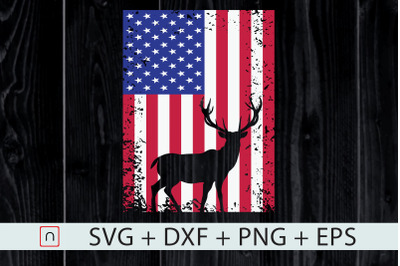 Independence Day Hunting USA Flag