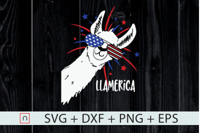 Patriotic Llamerica 4th Of July Llama