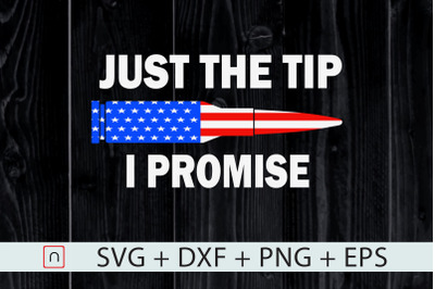 Just The Tip I Promise American Flag