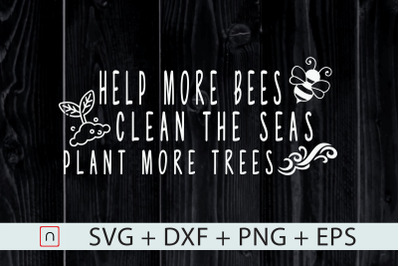 Help Bees Clean The Seas Plant Trees