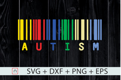 Autism Colorful Barcode