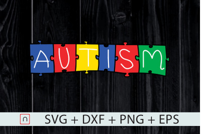 Autism Awareness Colorful Puzzle