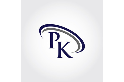Monogram PK Logo Design