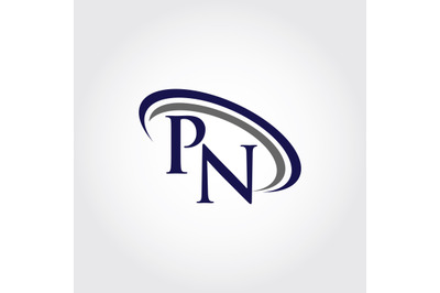 Monogram PN Logo design