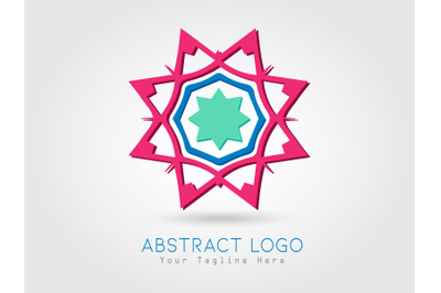 Logo Abstract Star Colorful Design