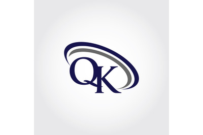 Monogram QK Logo Design